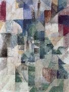 Delaunay, Robert The Window towards to City oil painting reproduction